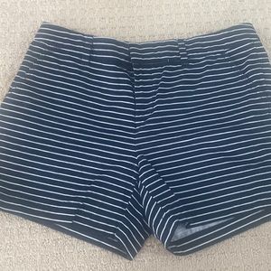 Tommy Hilfiger navy blue and white striped shorts
